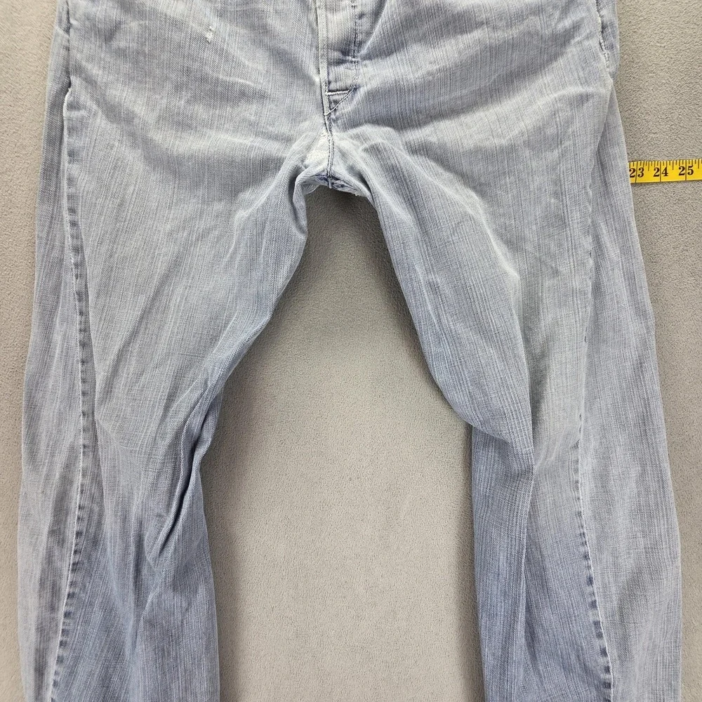 Vintage Levis Engineered Jeans Mens 34x34 Blue Twisted Light Wash Patched